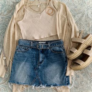 PacSun Denim Skirt with Belt